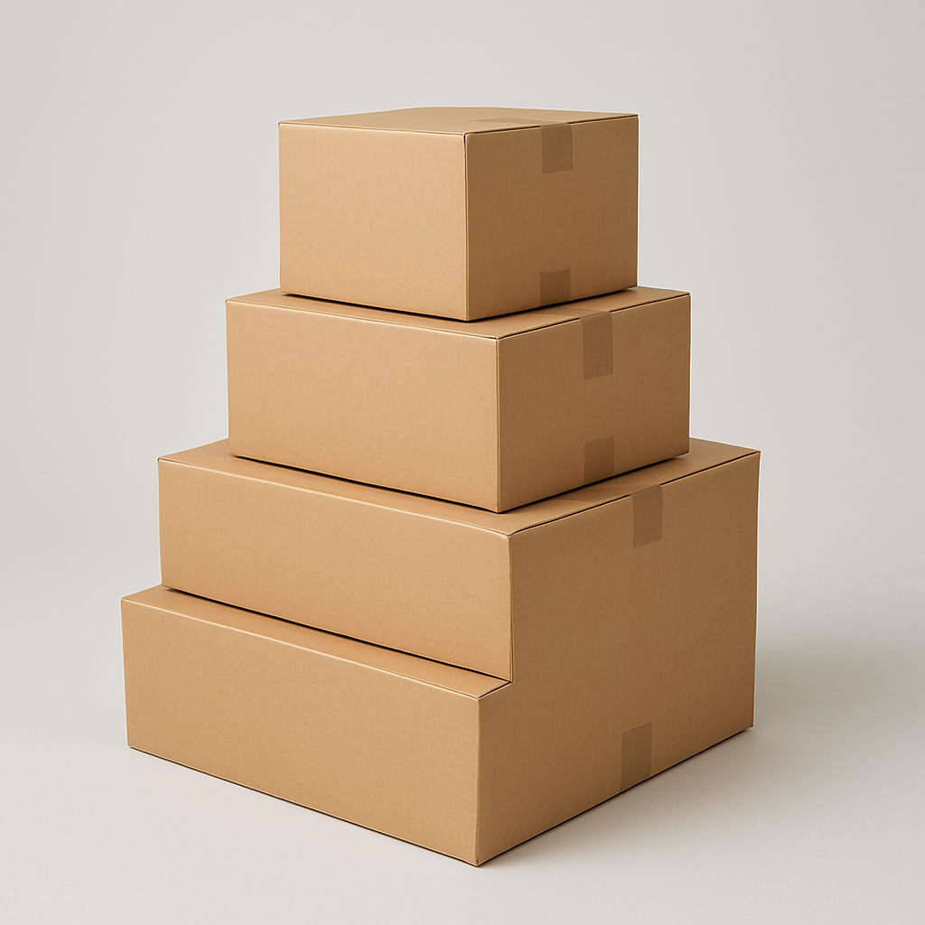 Brown Cardboard Boxes Single Wall 305x229x229mm